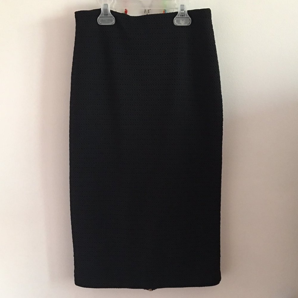Jennifer Lopez Zip Black Pencil Skirt